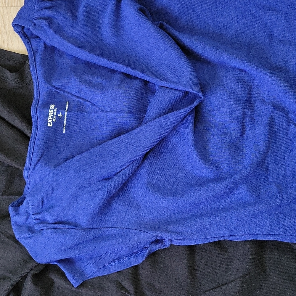 2 Express Sexy Basic Cowl Neck Tops - image 4